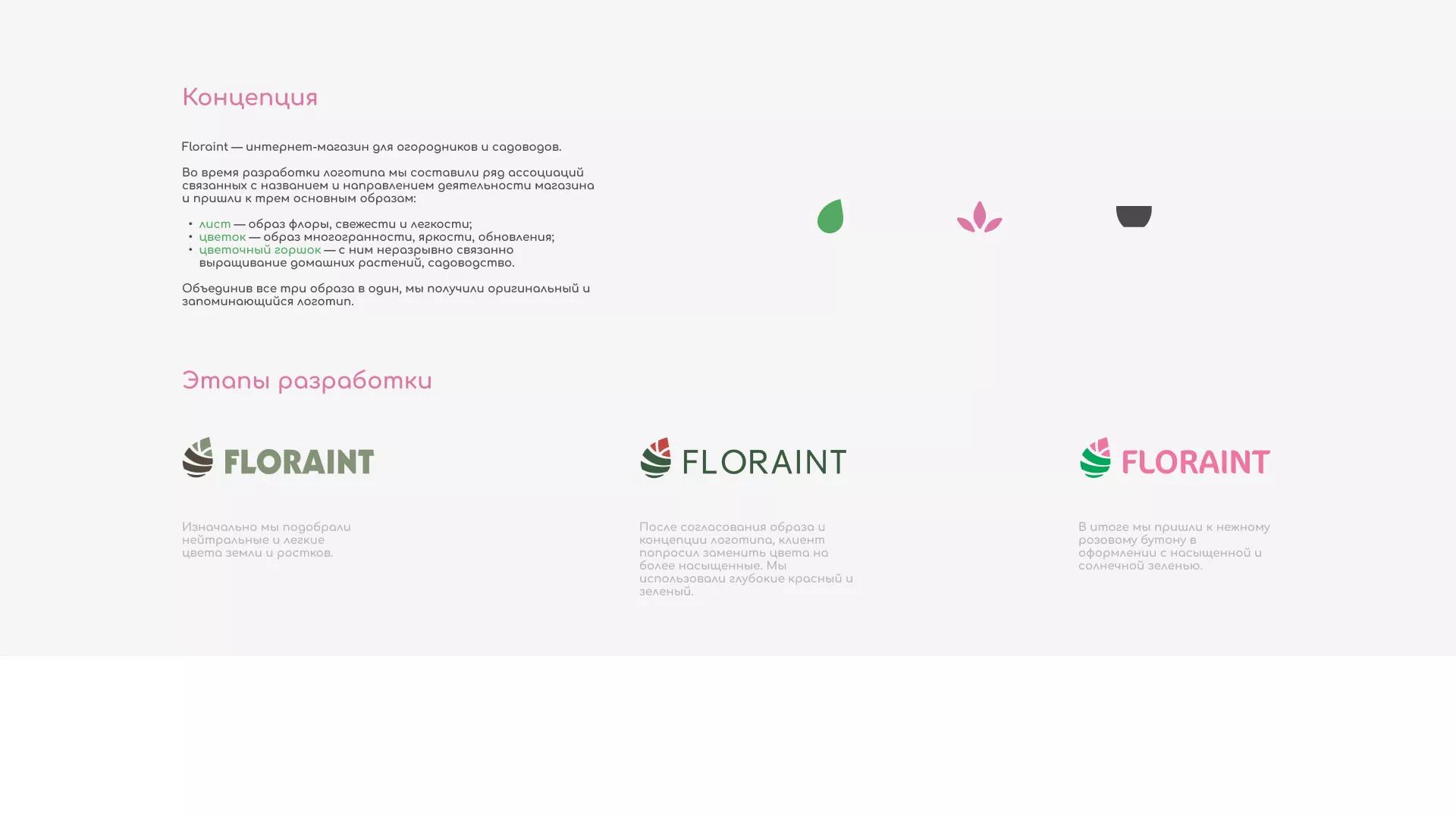 Создание логотипа и интернет-магазина «FLORAINT» в Курганинске