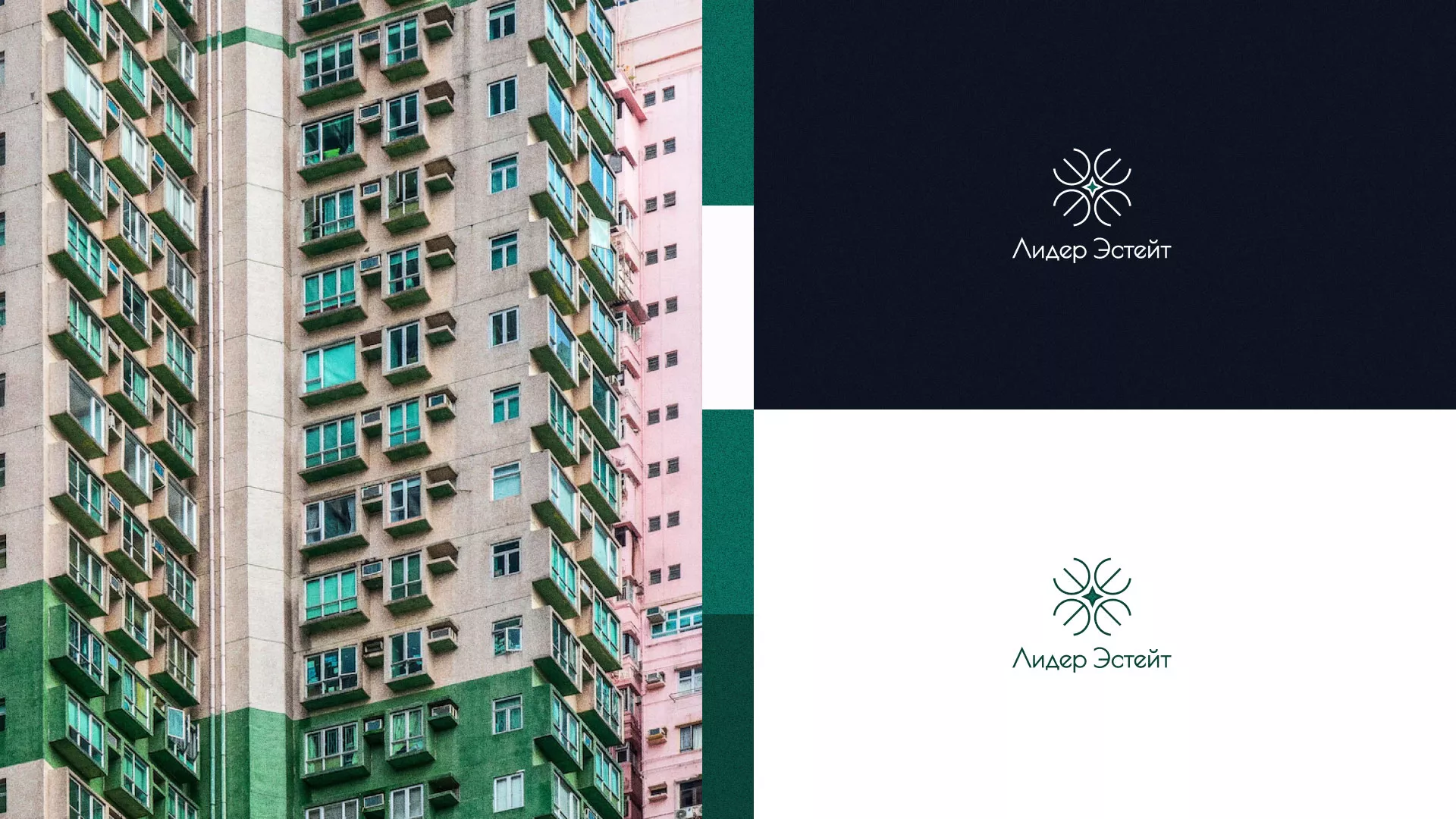 Создание логотипа компании «Лидер Эстейт» в Курганинске